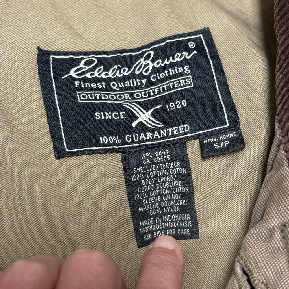 Eddie Bauer Barn Chore Jacket Men's Small Field Canvas Corduroy Collar - Picture 3 of 9